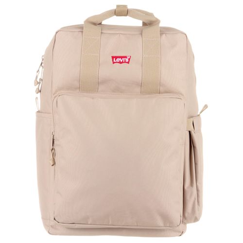 Cityrucksack LEVI'S Gr. B/H/T: 27cm x 45cm x 14cm, grau (taupe) Rucksäcke Freizeitrucksack, Schulrucksack, Arbeitsrucksack