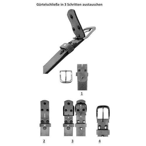 Koppelgürtel RETTUNGSRING BY SHOWROOM 019 Gr. 120, schwarz Damen Gürtel