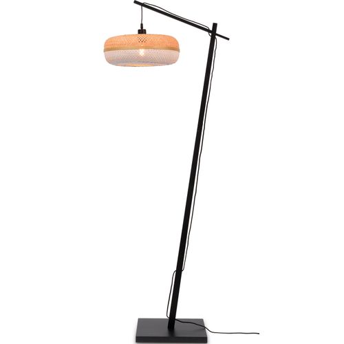 Stehlampe GOOD & MOJO "Palawan" Lampen Gr. Ø 40cm H: 176cm, beige (natur) Bogenlampe Stehlampe