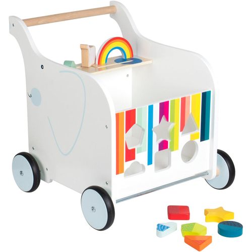 Lauflernwagen SMALL FOOT "Spielzeugbox Elefant" Lauflernhilfen weiß Kinder