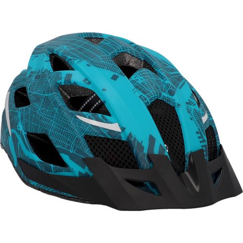 Fahrradhelm FISCHER FAHRRAD "Urban Plus NY S/M" Helme Gr. S/M Kopfumfang: 52cm - 59cm, blau