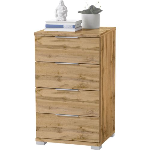 Nachtkommode SCHLAFKONTOR, braun (wildeiche), B:46cm H:79cm T:42cm, Holzwerkstoff, Sideboards, mit 4 Schubkästen