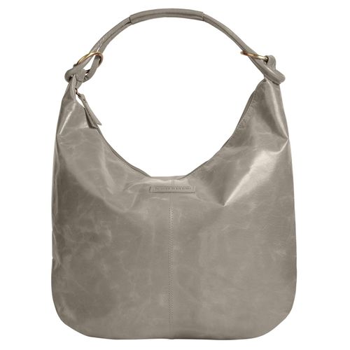 Shopper BRUNO BANANI, Damen, Gr. B/H/T: 40cm x 33cm x 4cm onesize, grau, Leder, unifarben, leicht glänzend, Taschen, echt Leder