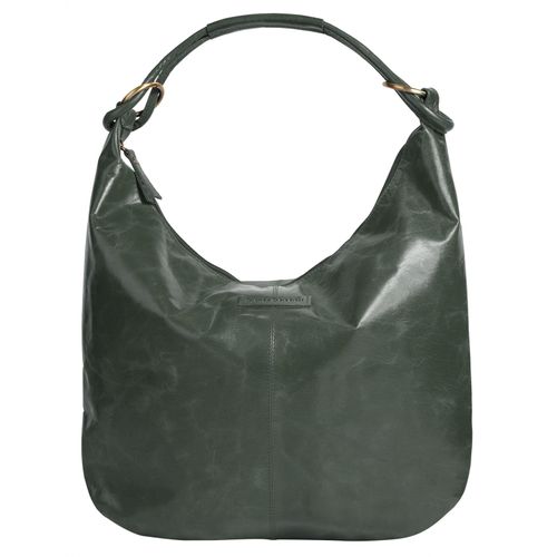 Shopper BRUNO BANANI, Damen, Gr. B/H/T: 40cm x 33cm x 4cm onesize, grün (oliv), Leder, unifarben, leicht glänzend, Taschen, echt Leder