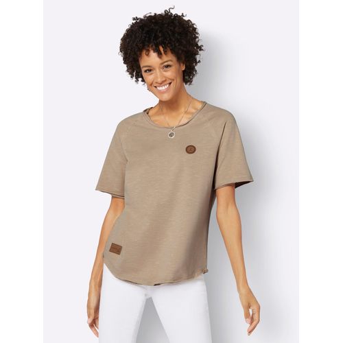 Sweatshirt CASUAL LOOKS Gr. 52, beige Damen Sweatshirts