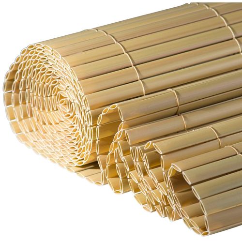 WINDHAGER Sichtschutzzaunmatten Zaunelemente aus UV- und witterungsbeständigem PVC, L: 3 m Gr. H/L: 120cm x 3 m, beige (natur)