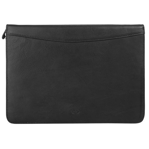 Dokumententasche PIKÉ, Herren, Gr. B/H/T: 35cm x 26cm x 3cm onesize, schwarz, Leder, glänzend, Taschen, echt Leder