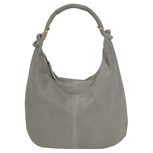 Shopper BRUNO BANANI Gr. B/H/T: 43cm x 33cm x 4cm onesize, grau Damen Taschen echt Leder