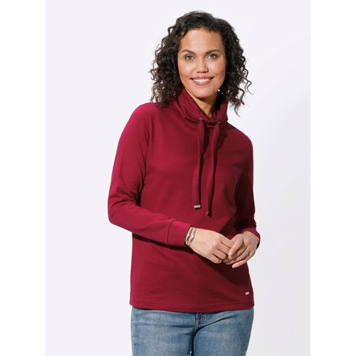 Sweatshirt CASUAL LOOKS Gr. 36, rot (kirsche) Damen Sweatshirts