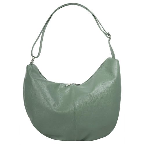 Shopper SAMANTHA LOOK Gr. B/H/T: 29cm x 24cm x 14cm onesize, grün Damen Taschen echt Leder, Made in Italy