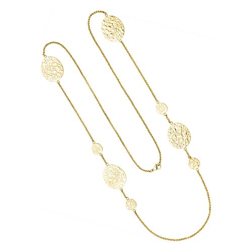 Collier JOBO, gold (goldfarben), Halsketten, Damen, Edelstahl, L: 90cm, Edelstahl gelbgoldfarben beschichtet 90 cm