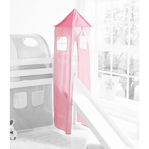 Bettturm TICAA Spieltunnel Gr. B/H/L: 45cm x 190cm x 45cm, pink (pink-rosa)