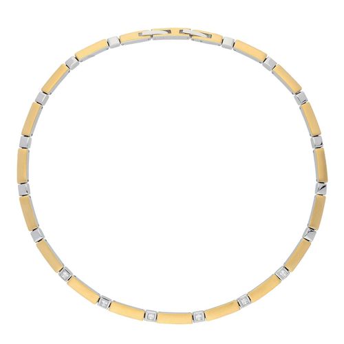 Collier VIVANCE "Element" Halsketten Gr. Edelstahl, silberfarben (edelstahlfarben) Damen