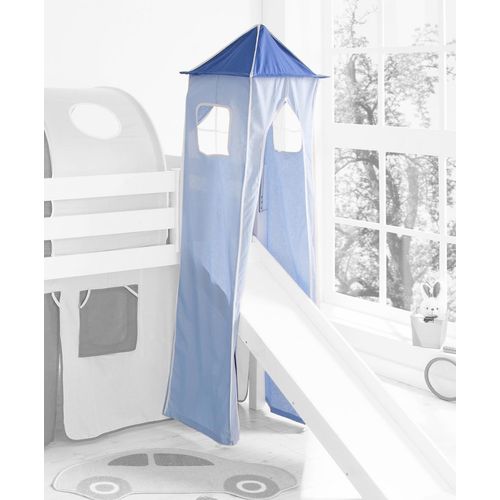 Bettturm TICAA Spieltunnel Gr. B/H/L: 45cm x 190cm x 45cm, blau (hellblau-blau)