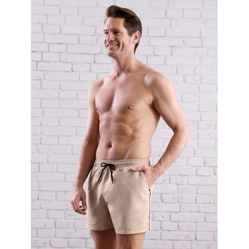 Badeshorts FEEL GOOD Gr. 5, Normalgrößen, beige Herren Badehosen