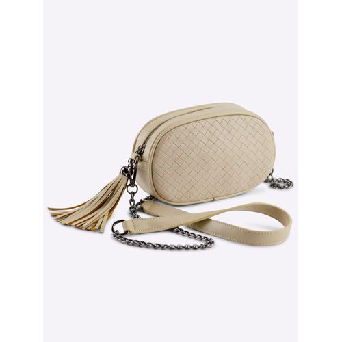 Handtasche HEINE Gr. B/H/T: 21cm x 12cm x 6cm, beige (sand) Damen Taschen