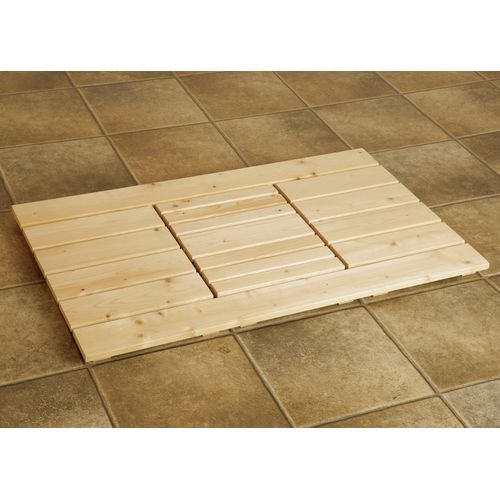 WEKA Saunabodenrost Badematten BxL: 62x105 cm Gr. , Holz, beige (natur)