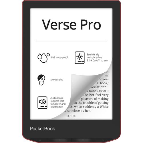 POCKETBOOK E-Book "Verse Pro" Tablets/E-Book Reader rot