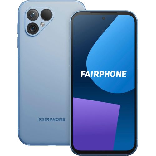 FAIRPHONE Smartphone "FAIRPHONE 5" Mobiltelefone Gr. 256 GB, blau (sky blau)