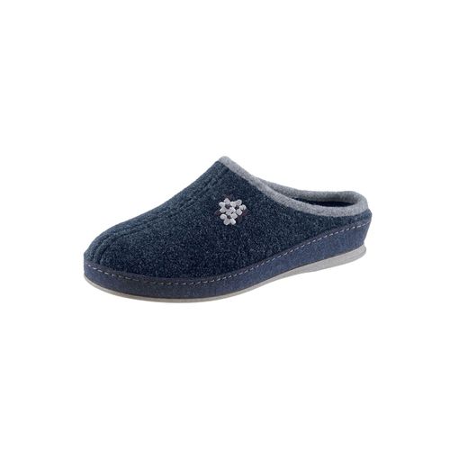 Pantoffel SCHAWOS Gr. 36, Warmfutter, blau Damen Schuhe