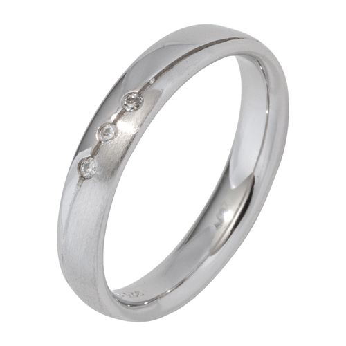 Silberring JOBO Fingerringe Gr. 56, Silber 925 (Sterlingsilber), silberfarben (silber 925) Damen 925 Silber mit Zirkonia