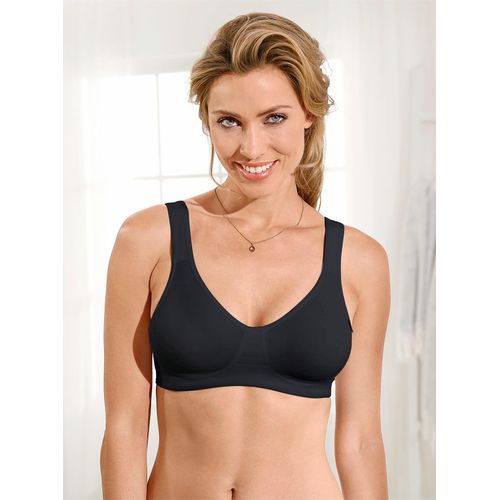 Soft-BH VIANIA, Damen, Gr. 80, Cup D, schwarz, 55% Polyamid, 35% Polyester, 10% Elasthan, BHs