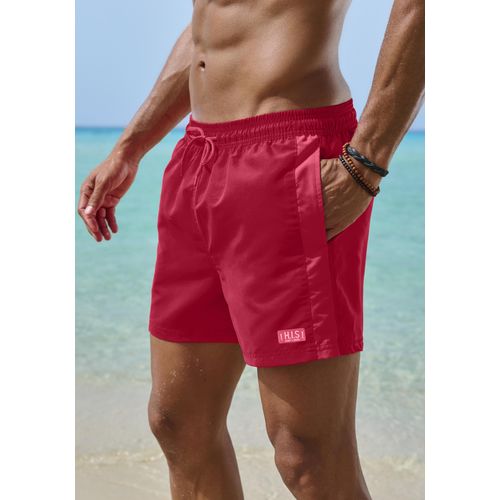 Badeshorts H.I.S Gr. M, N-Gr, rot Herren Badehosen