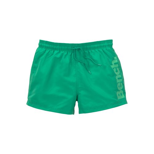 Badeshorts BENCH., Herren, Gr. L (52), N-Gr, grün, Microfaser, Polyester, unifarben, Badehosen, mit seitlichem Logoschriftzug