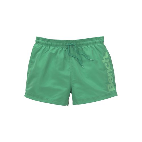 Badeshorts BENCH., Herren, Gr. M (50), N-Gr, grün, Microfaser, Polyester, unifarben, Badehosen, mit seitlichem Logoschriftzug