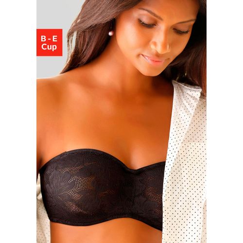 Bügel-BH NUANCE, Damen, Gr. 90, Cup E, schwarz, Spitze, Obermaterial: 88% Polyamid, 12% Elasthan, sexy, BHs, mit abnehmbaren Trägern und Details aus blumiger Spitze