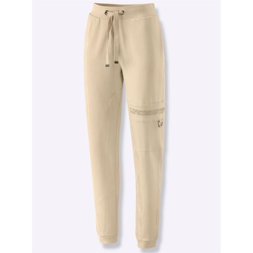 Jogger Pants INSPIRATIONEN Gr. 46, Normalgrößen, beige (sand) Damen Hosen