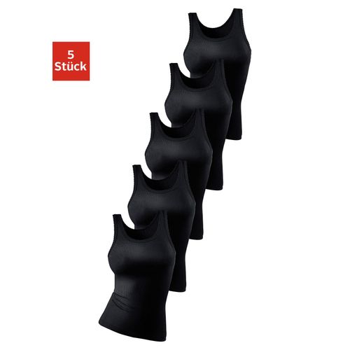 Unterhemd PETITE FLEUR, Damen, Gr. 50/52, N-Gr, schwarz, Doppelripp, Obermaterial: 100% Baumwolle, unifarben, basic,casual, körpernah, tiefer Rundhals, ärmellos, Unterhemden, aus weicher Doppelripp-Qualität, Tanktop, Unterziehshirt