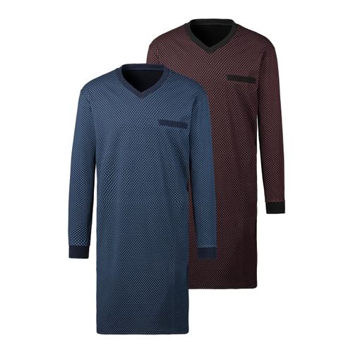 Nachthemd LE JOGGER Gr. 56/58, N-Gr, blau (blau, marine) Herren Kleider in bequemer Weite