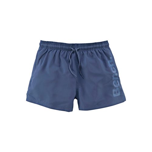 Badeshorts BENCH., Herren, Gr. L (52), N-Gr, blau, Microfaser, Polyester, unifarben, Badehosen, mit seitlichem Logoschriftzug