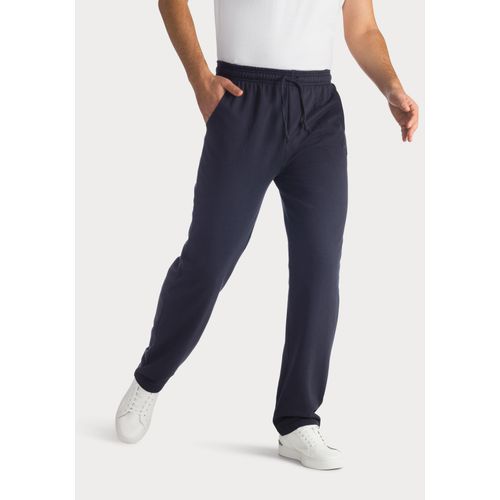 Sweathose KANGAROOS, Herren, Gr. 48/50 (M), N-Gr, blau (marine), Sweatware, Obermaterial: 60% Baumwolle, 40% Polyester, unifarben, Basic, lässig geschnitten lang, Hosen, in legerer Weite