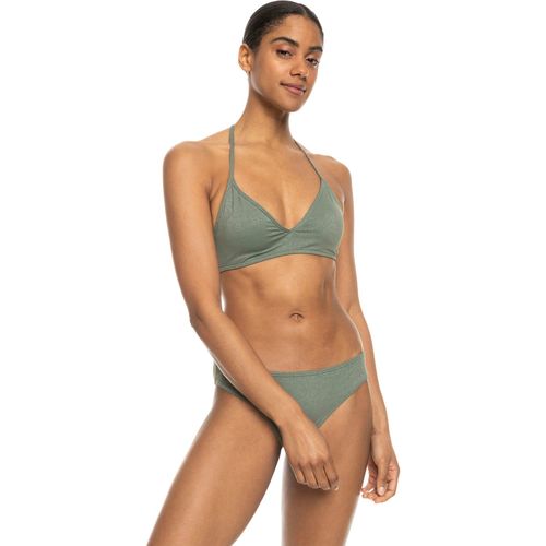 Triangel-Bikini ROXY "SHINY WAVE GZC0", Damen, Gr. M (38), N-Gr, grün (agave grün), Nylon, sportlich, Bikini-Sets, in großen Größen