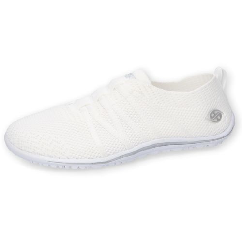 Barfußschuh DOCKERS BY GERLI, Damen, Gr. 37, weiß, Textil, sportlich, Schuhe, Schlupfschuh, Sneaker, Sommerschuh in lässiger Strick-Optik