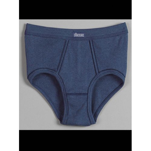 Slip KINGS CLUB, Herren, Gr. 7, blau (dunkelblau, meliert), 100% Baumwolle, Unterhosen