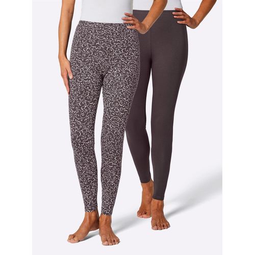 Leggings Gr. 40/42, Normalgrößen, grau (taupe) Damen Hosen