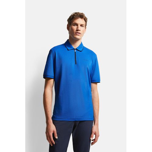 Poloshirt BUGATTI Gr. XL, blau Herren Shirts mit Reißverschluss