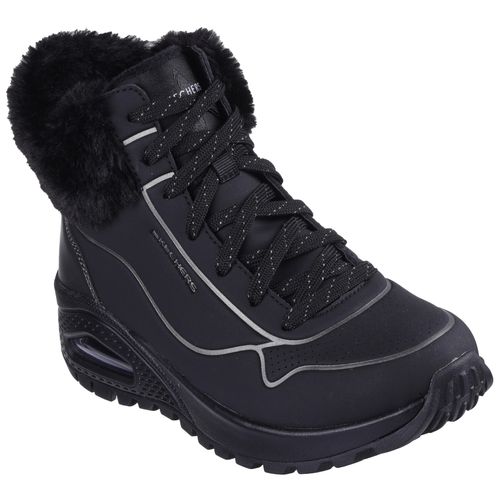 Keilsneaker SKECHERS "UNO RUGGED" Gr. 37, schwarz Damen Schuhe Sneaker, Keilsneaker, Winterboots mit hochwertiger Dämpfung