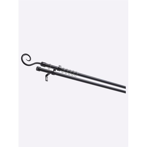 Gardinenstange HEINE HOME Gr. 4, schwarz, L: 240cm, 2 St., Gardinenstangen