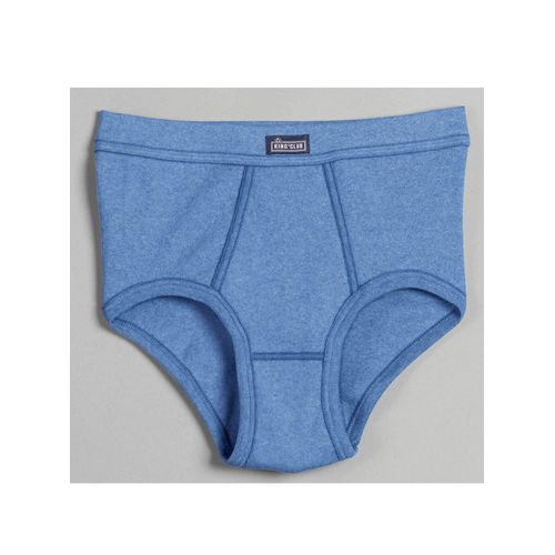 Slip KINGS CLUB, Herren, Gr. 7, blau (hellblau, meliert), 100% Baumwolle, Unterhosen