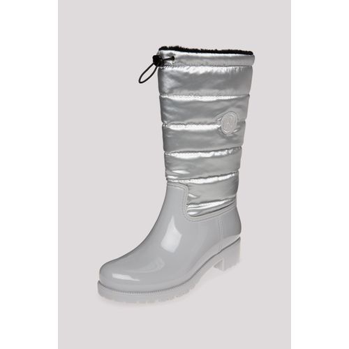 Gummistiefel SOCCX Gr. 40, silberfarben (silber) Damen Schuhe mit Warmfutter