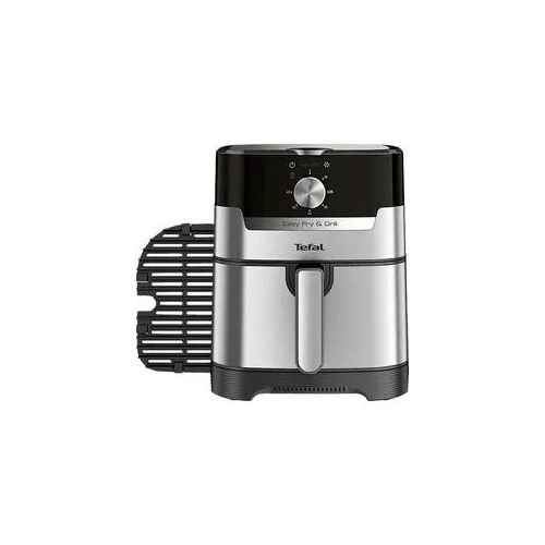 TEFAL EY501D Easy Fry & Grill Classic+ Heißluftfritteuse/Grill 1550 Watt Edelstahl/Schwarz