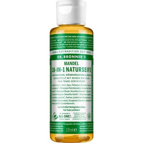 Dr. Bronner's Pflege Flüssigseifen Mandel 18-in-1 Naturseife