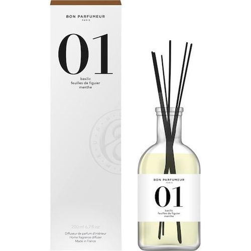 BON PARFUMEUR Home Line Diffusers 01 Basil, Fig Leaf, Mint