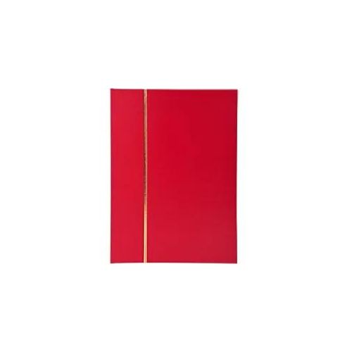 Exacompta Briefmarkenalbum Gebunden 22,5 x 30,5 cm Rot 48 Seiten