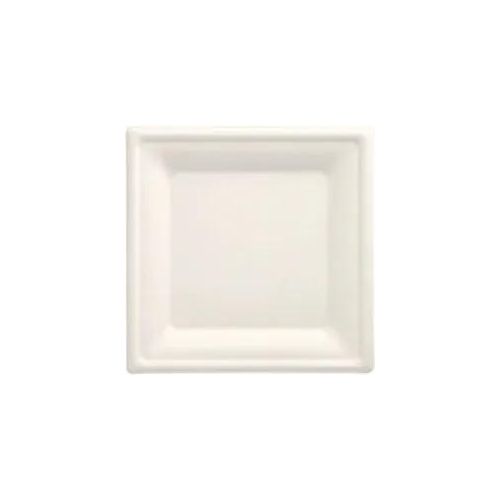 PAPSTAR pure Einweg Teller Zuckerrohr Weiß 200 mm 50 Stück