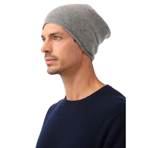 Zwillingsherz Beanie, mit kleinem Rollrand, One size